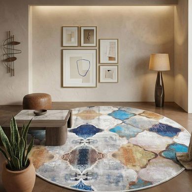 Безворсовый круглый ковер MAROCCO B