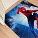 Яркий детский ковер Spiderman для мальчика, теплый паласик на пол с антискользящим силиконовым покрытием.