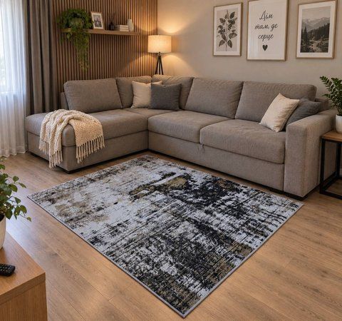 Сучасний безворсовий килим Urban коричневий 140&times;200 см