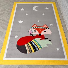Дитячий безворсовий килим-мат Руда лисичка