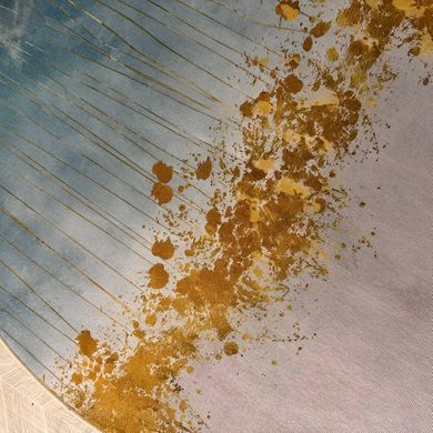 Круглый безворсовый ковер &laquo;Golden Splash&raquo; (7 мм)