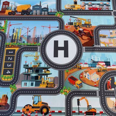 Дитячий килим на підлогу Road &laquo;Будівельне містечко&raquo; 140&times;200 см