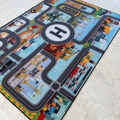 Дитячий килим на підлогу Road &laquo;Будівельне містечко&raquo; 140&times;200 см