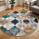 Безворсовый круглый ковер MAROCCO G