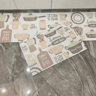 Комплект кухонних килимків &laquo;Home Kitchen Comfort&raquo; (2 шт) &mdash; Бежевий