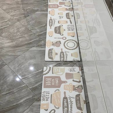 Комплект кухонних килимків &laquo;Home Kitchen Comfort&raquo; (2 шт) &mdash; Бежевий