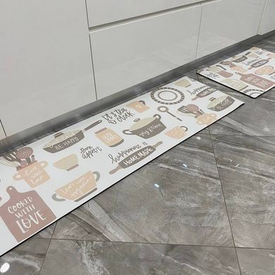 Комплект кухонних килимків &laquo;Home Kitchen Comfort&raquo; (2 шт) &mdash; Бежевий