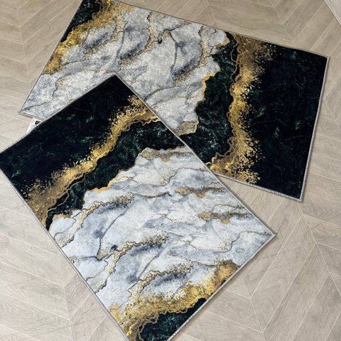 Комплект килимів для ванної 50x80 + 60x100 см