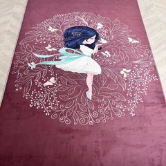 Дитячий безворсовий килим-мат Дівчинка