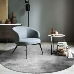 Безворсовий круглий килим GRAY MOD, 160 см