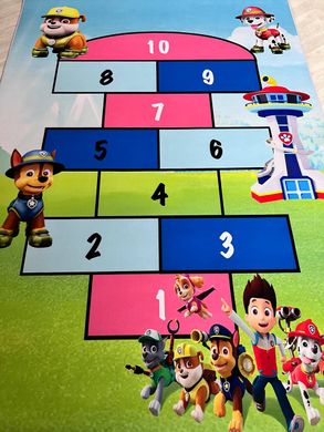 Детский безворсовый ковер PAW PATROL HOPSCOTCH