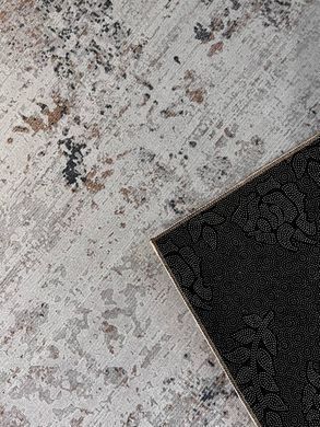 Килим сучасний безворсовий бежево-коричневий з сірим на підлогу Loft Chocolate Mix