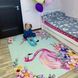 Детский безворсовый ковер &laquo;Фламинго и Единорог&raquo; 100х160 см
