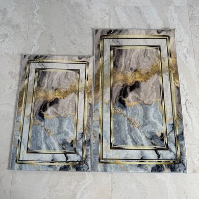 Комплект килимів для ванної 50x80 + 60x100 см