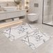 Комплект ковров для ванной СЕРЫЙ 50x80 + 60x100 см