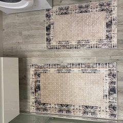 Комплект килимів для ванної  MARBLE 50x80 + 60x100 см