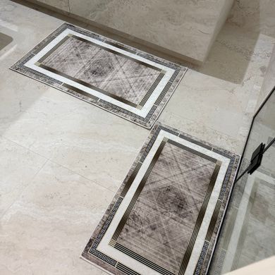 Комплект ковров для ванной 50x80 + 60x100 см