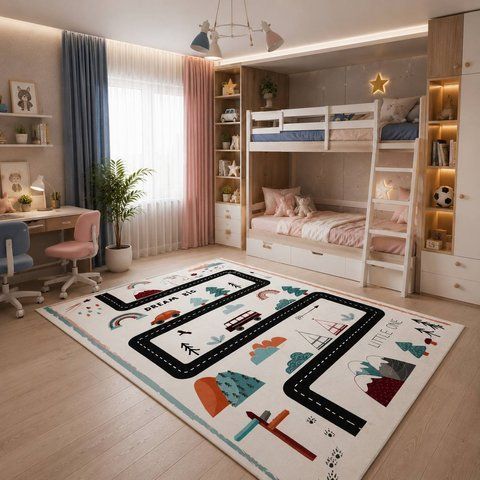 Детский ковер Bamboo Premium &laquo;Мечтай смело&raquo; с дорогами