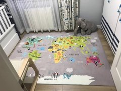 Дитячий безворсовий килим-мат MAP