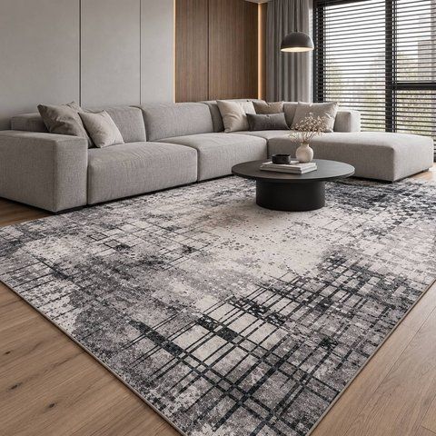 Безворсовый ковер GRAY GRID