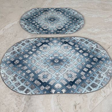 Комплект килимів для ванної 50x80 + 60x100 см