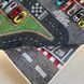 Дитячий килим Hot Wheels з гоночною трасою, машинками та літаком Soft Collection &laquo;Великий старт&raquo;