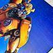 Яркий детский ковер Transformers с роботом Bumblebee, теплый паласик на пол для детской комнаты мальчика.