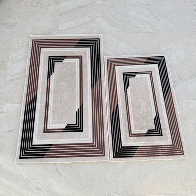 Комплект ковров для ванной 50x80 + 60x100 см