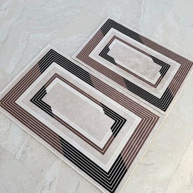 Комплект ковров для ванной 50x80 + 60x100 см