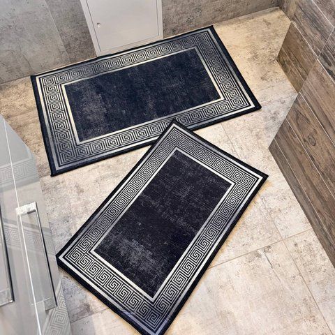 Комплект килимів для ванної 50x80 + 60x100 см