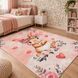 Дитячий килим Bamboo Premium &laquo;Ніжні обійми&raquo; із зайчиками рожевий