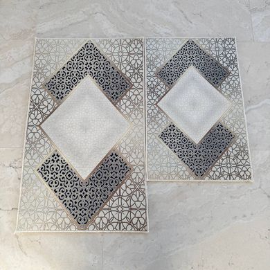 Комплект килимів для ванної 50x60 + 60x100 см