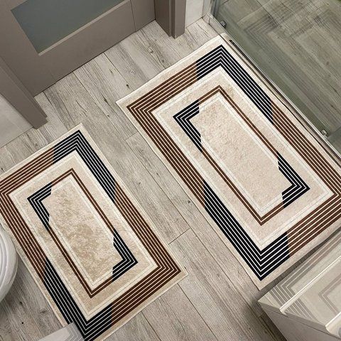 Комплект килимів для ванної  50x80 + 60x100 см