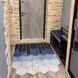 Коврик для коридора возле входной двери, ПВХ, водоотталкивающий, 7 мм &mdash; Blue Geometry