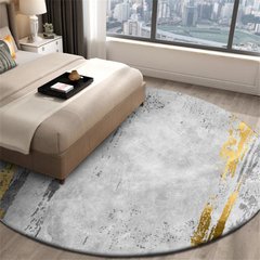 Безворсовий круглий килим GOLDY GRAY, 200 см