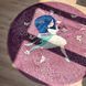 Круглий дитячий килим 150 см &laquo;Butterfly Fairy&raquo; у кімнату дівчинки