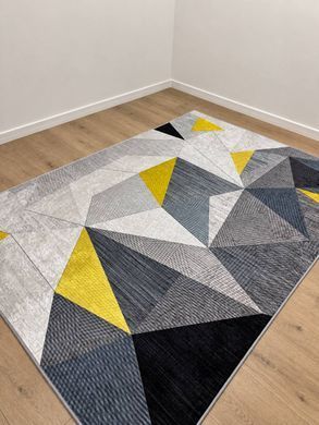 Дизайнерский безворсовый ковер Crystal Geometry 140&times;200 см