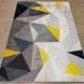 Дизайнерский безворсовый ковер Crystal Geometry 140&times;200 см
